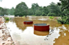 Puttur-Kukke Subrahmanya Road water logged near temple town